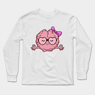 Brain at Yoga for Advanced Long Sleeve T-Shirt